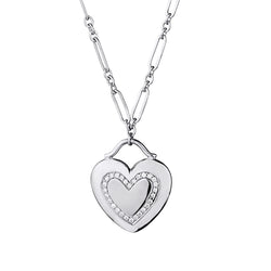 Tiffany & Co Diamond Puffy Heart in 18kt White Gold