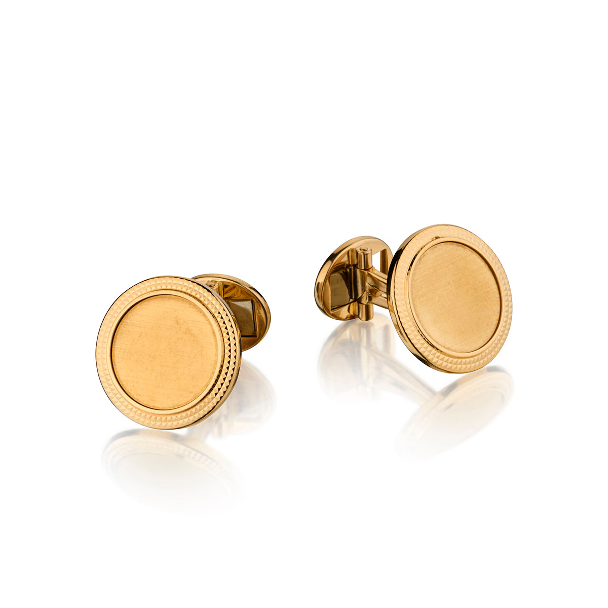 Patek Philippe "Calatrava" Cufflinks in 18kt Yellow Gold. 22.54 grams