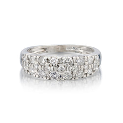 Platinum Diamond Band. 1.00ct Tw Brilliant Cut Diamonds