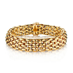 Fope' 18kt Yellow and White Gold Double Sided Bracelet.