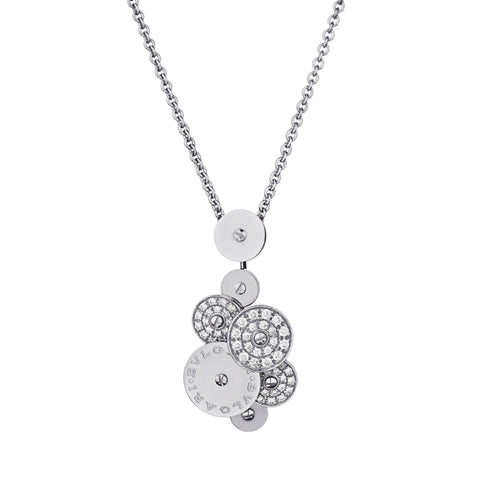 Bvlgari "Cicladi  Collection" Diamond Pendant in 18kt White Gold.