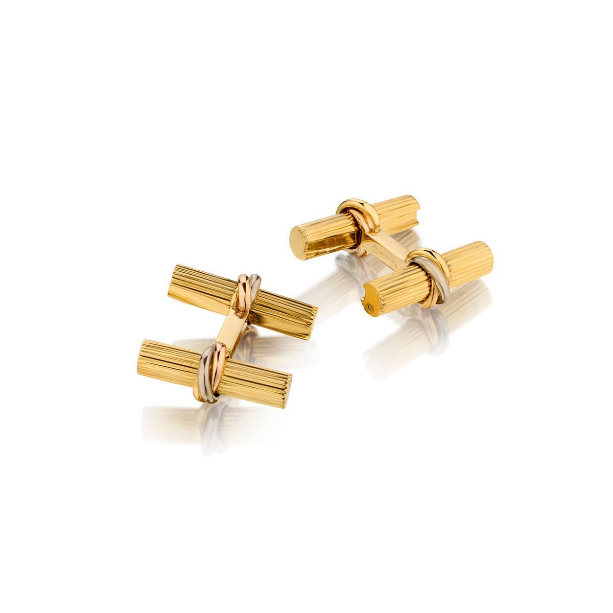 Cartier "Trinity Collection" 18kt Gold Cufflinks. 17 grams.