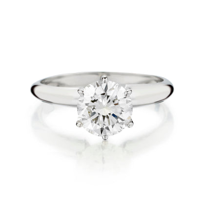 Platinum Brilliant Cut Diamond Solitaire Ring .2.46ct.