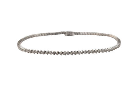 18KT WHITE GOLD DIAMOND TENNIS BRACELET 2.00ct TW.