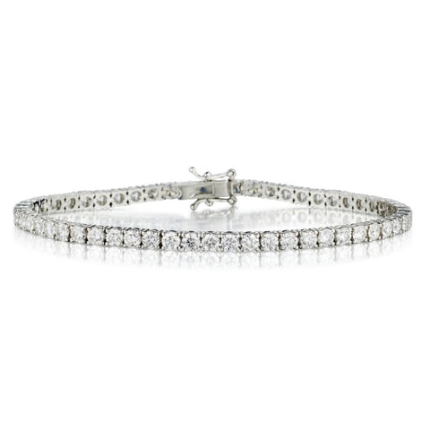 Ladies 14kt W/G Diamond Tennis Bracelet Featuring 5.00ct Tw Brilliant Cut Diamonds