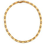 Ladies 18kt 2 tone Reversible Choker Necklace. Reversible. Made in Italy