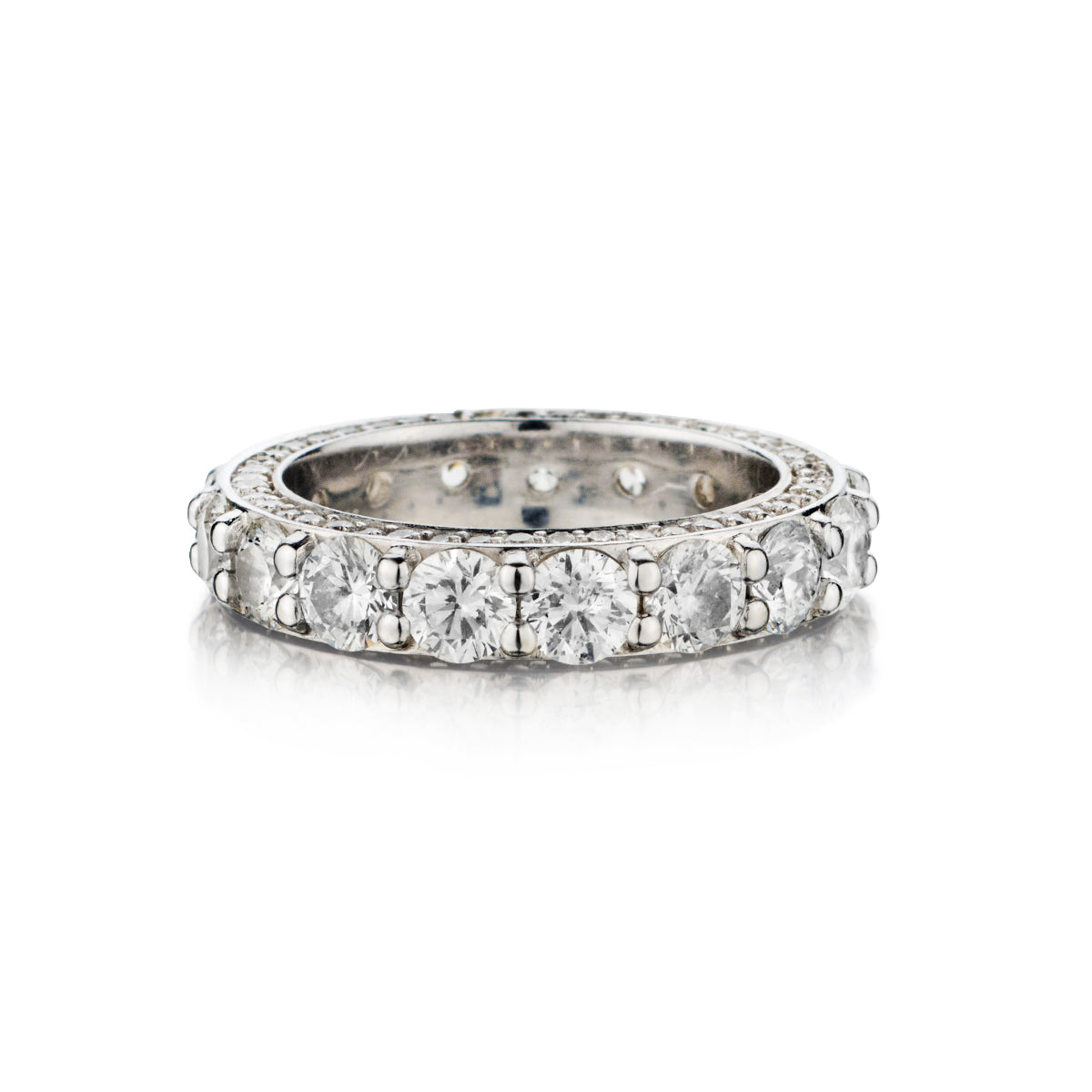 CHIEKO+ N°8 K18YG kotama eternity ring00 Stunning 18kt White Gold Diamond Eternity Ring. 5.00ct Tw | Van