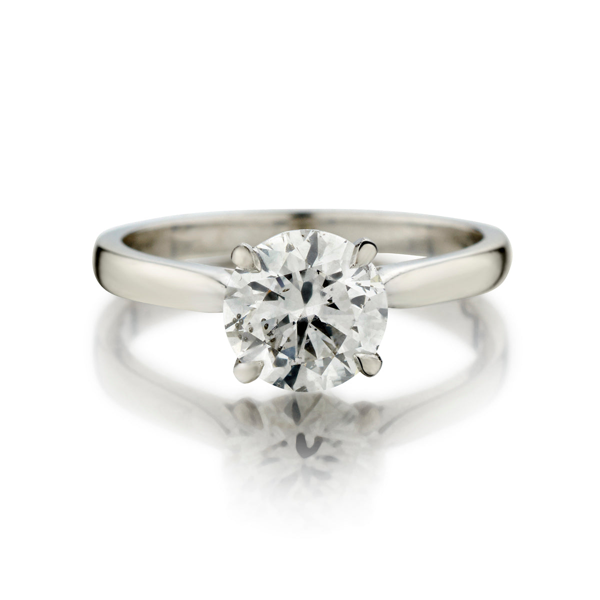 14kt White Gold Diamond Solitaire Ring. 2.06ct Brilliant Cut Diamond (GIA)