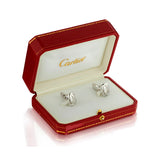 Cartier Penelope Logo Cufflinks in 18kt White Gold