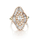 Diamond Cluster Ring in 14kt Rose Gold. 2.50ct Tw