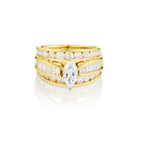 14kt Yellow Gold Natural Diamond Ring. 0.80ct Marquise Cut Diamond