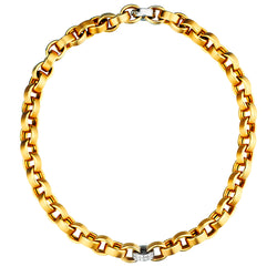 14kt Yellow and White Gold Necklace. 0.25ct Tw Diamonds