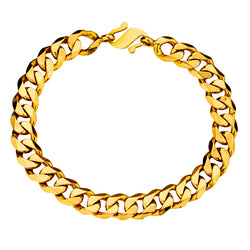 Mens 22kt Yellow Gold Link Bracelet.  57 grams.