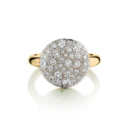 Pomellato "Sabbia Collection" Diamond Ring in 18kt Yellow Gold.