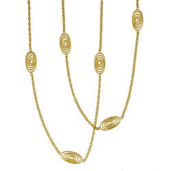 Roberto Coin 18kt Yellow Gold Long Chain. 37-1/2 " in Length.