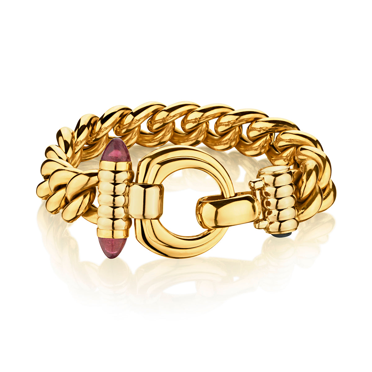 Van Rajak 18kt Yellow Gold Chunky Link Bracelet. 60 Grams – Van Rijk