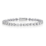 Cartier Authentic Platinum Diamond "Tennis Bracelet "  6.50ct Tw