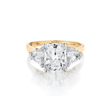 Ladies 14kt Yellow Gold Diamond Ring.  2.75 Radiant Cut Diamond