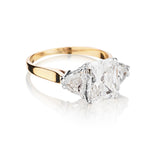 Ladies 14kt Yellow Gold Diamond Ring.  2.75 Radiant Cut Diamond