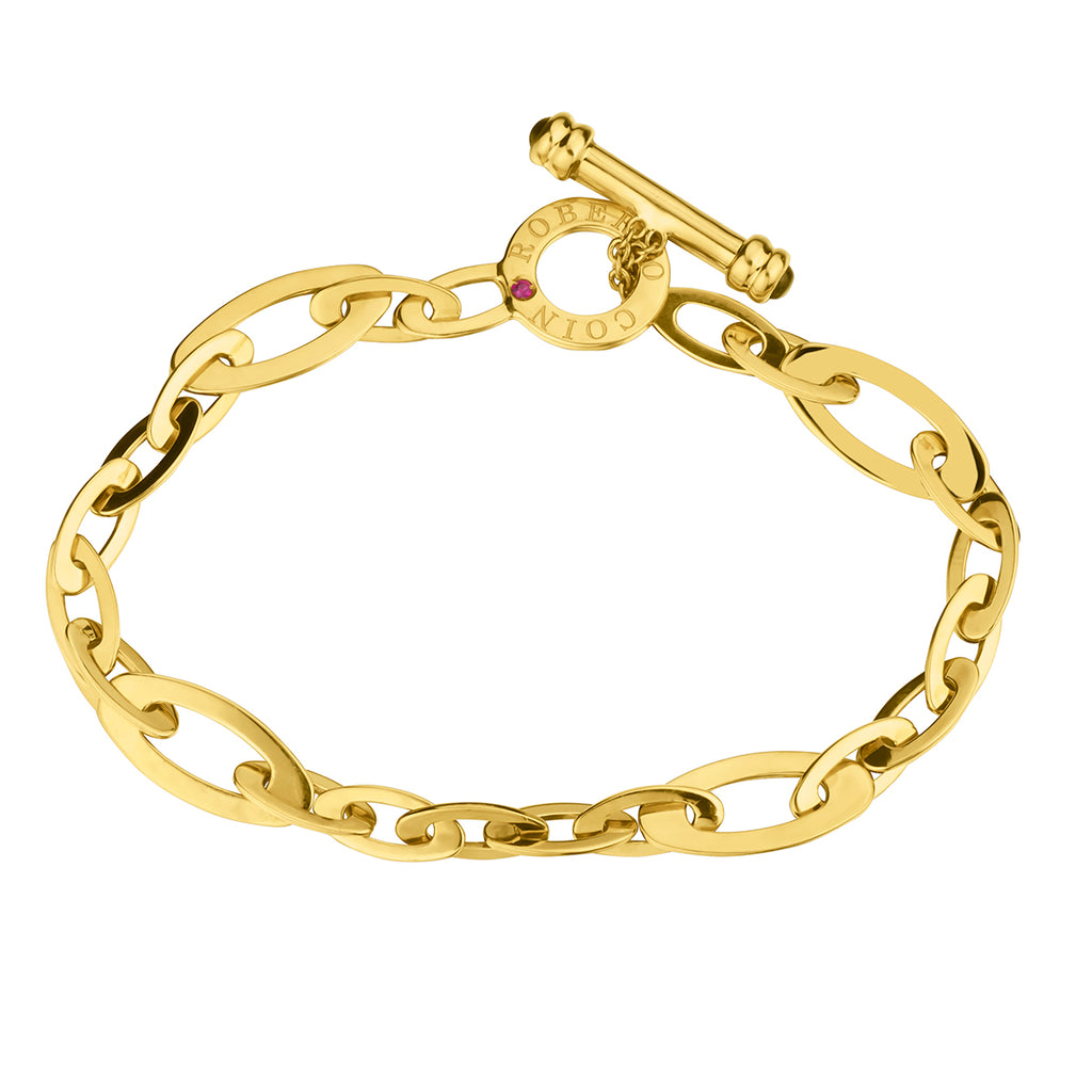 Roberto Coin Chic and Shine 18kt Yellow Gold Toggle Bracelet – Van Rijk
