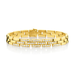 Cartier Panthere Tyrana Diamond Bracelet in 18kt Yellow Gold. B&P