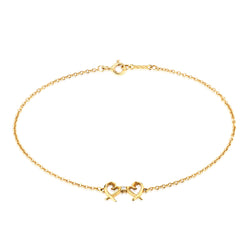 Tiffany & Co Paloma Picasso 18kt Yellow Gold Double Heart Bracelet