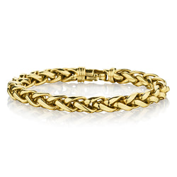 14kt Yellow Gold Braided Bracelet. 22 Grams.