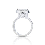 Impressive Platinum Natural Diamond Solitaire Ring. 5.40ct Brilliant Cut.