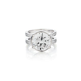 Impressive Platinum Natural Diamond Solitaire Ring. 5.40ct Brilliant Cut.