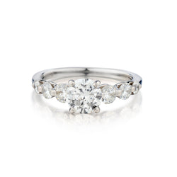 Ladies Platinum Diamond Ring. 1.01 Brilliant Cut