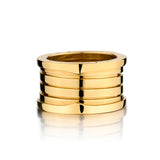 Bvlgari B Zero1 XXth Anniversary 5 Row Band in 18kt Yellow Gold. Size: 56