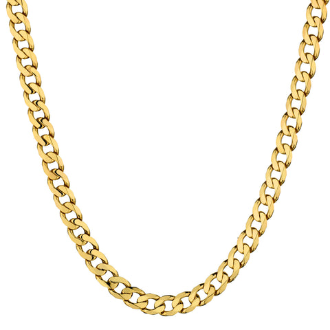 Unisex 18kt Yellow Gold Curb Link Chain. 99 Grams. 22"(L)
