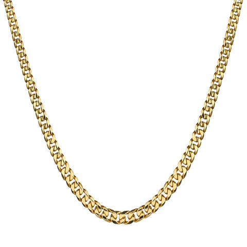 18kt Yellow Gold Curb Link Chain / Necklace. Weight: 60 Grams