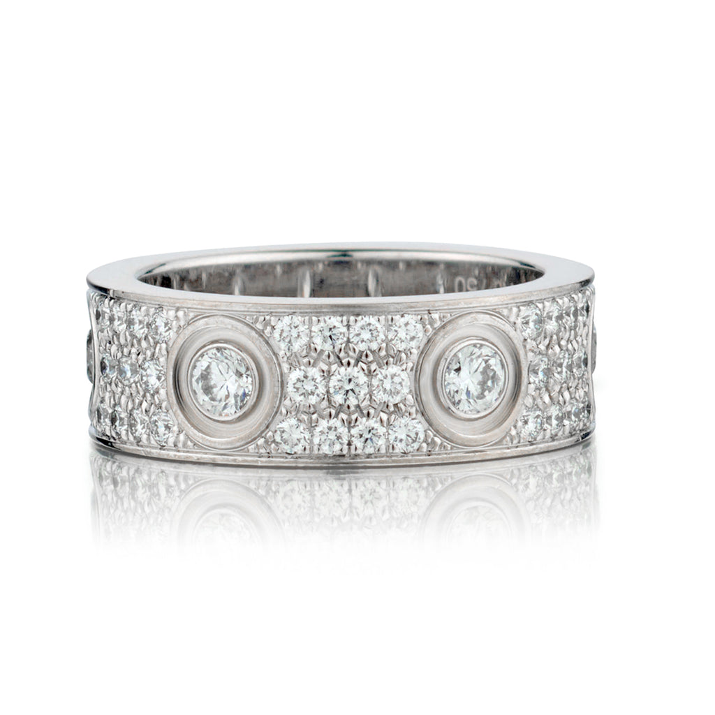 Cartier Love Ring with Pave Set (Size 50) (5