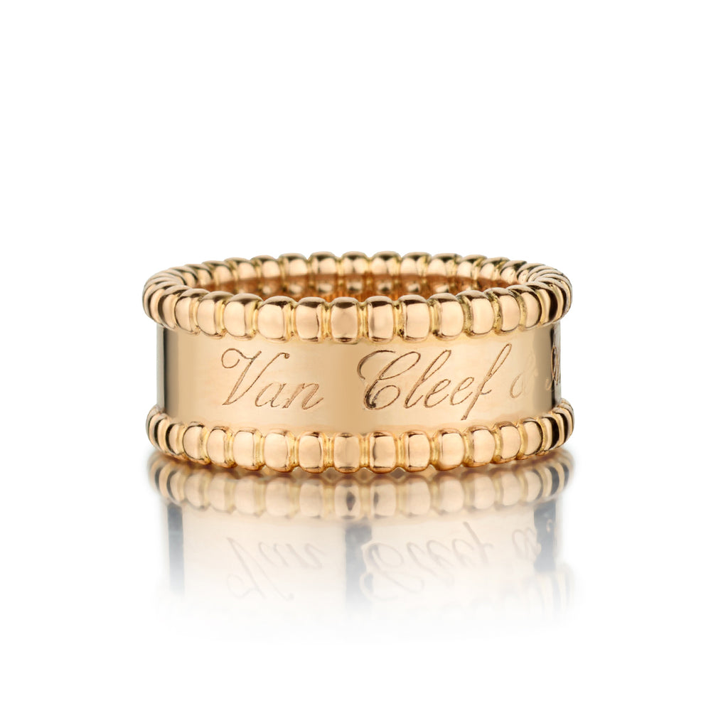 Van Cleef Arpels Perlee Signature Ring in 18kt Rose Size