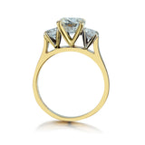 Ladies 18kt Yellow Gold 3-Stone Ring. 2.00ct Tcw