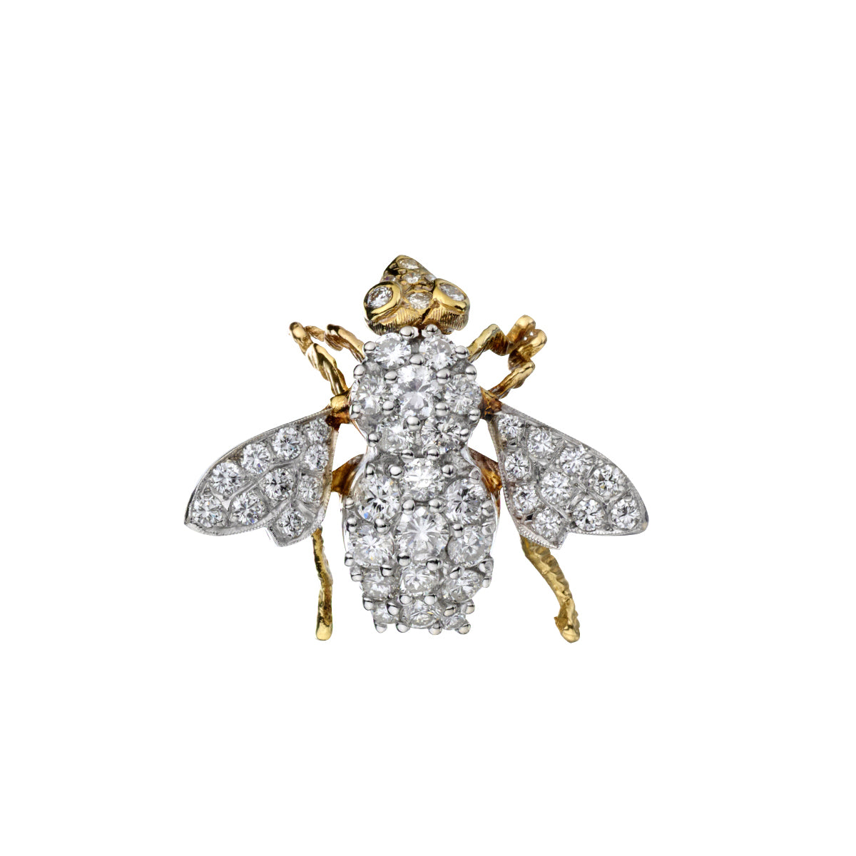 Diamond Bee Addison 18kt Yellow Gold Diamond Bee. 2.60 Total Carat Weight. – Van Rijk