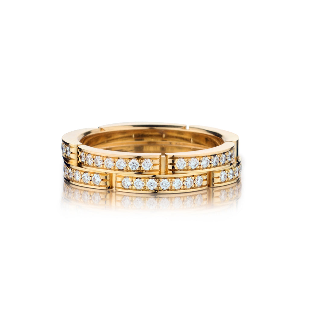 Cartier Maillon Panthere Diamond 18kt Yellow Size 50