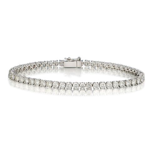 14kt White Gold Diamond "Tennis Bracelet". 2.65ct Tw