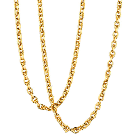 18kt Yellow Gold Chain.Measuring 39" (L). Weight: 57 Grams.