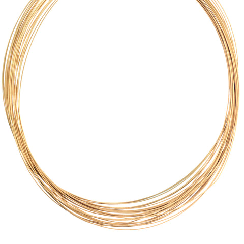 Rare Vintage Tiffany & Co Wire Choker Necklace in 18kt Yellow Gold.
