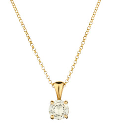 14kt Yellow Gold Diamond Solitaire Pendant. 0.94ct