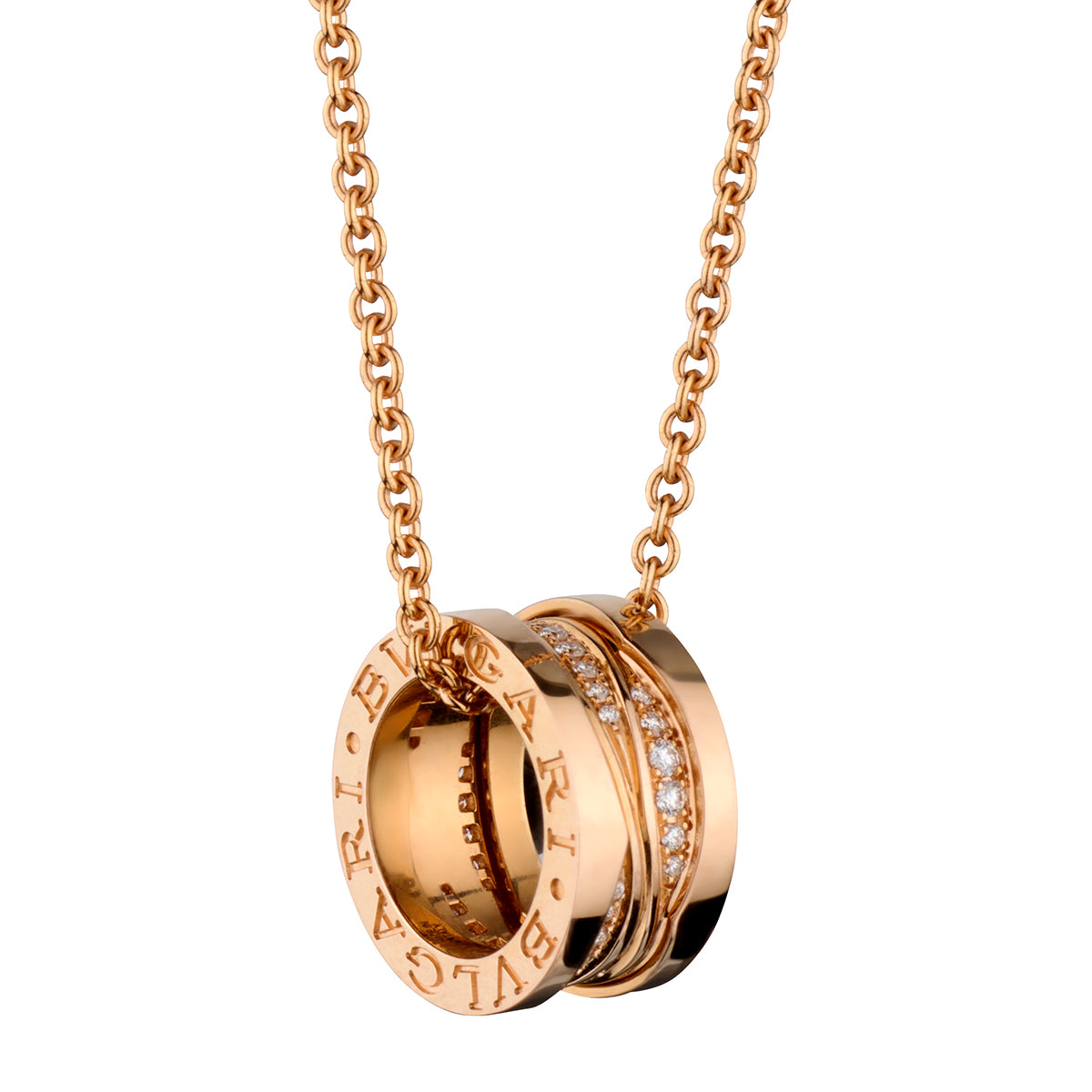 BVLGARI B-zero1 ネックレス ピンクゴールド Bulgari B Zero 1 Design Legend in 18kt Rose Gold. Ref: 355060