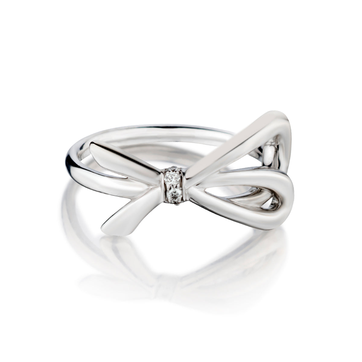 Tiffany & Co 18kt White Gold Big Bow Ring. | Van Rijk Estate