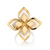 Roberto Coin Venetian Princess Flower Ring. 18kt Yellow Gold