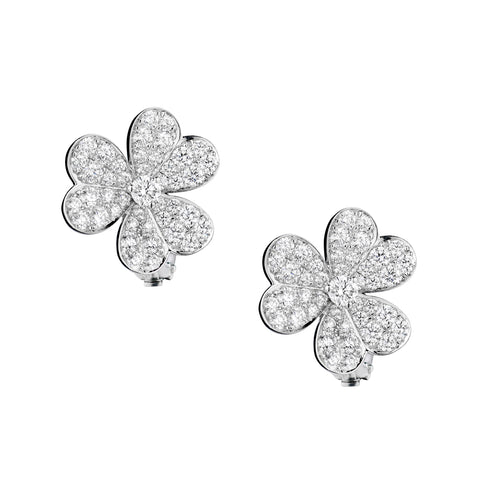 Van Cleef & Arpels Frivole Small Diamond Earrings. VCARB65800