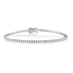 14kt White Gold Diamond "Tennis Bracelet". 2.90ct Tw