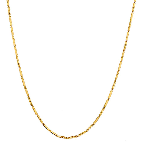 22kt Yellow Gold Chain. 23" (L). 13.78 Grams