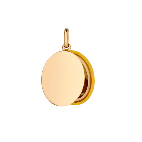 Vintage 18kt Yellow Gold Oval Locket