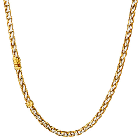 Chimento 18kt Yellow and White Gold Chain. 34.80 Grams